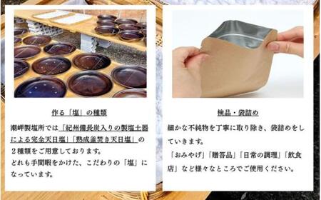 熟成釜焚き 天日塩 100g×2  -元漁師が作る塩 極上の塩を本州最南端から全国へ- / 塩 調味料 串本町【sio005】