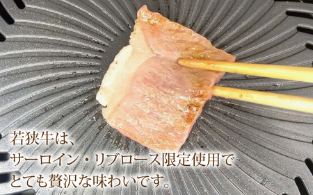 若狭牛ロースとふくいポークロース（バラ）の焼肉セット [A-108007] / 肉 国産 黒毛和牛 若狭牛 豚肉 ロース 冷凍 国産 ホクチク 真空パック キャンプ アウトドア バーベキュー フェス BBQ ブランド肉 福井 のし送料無料 