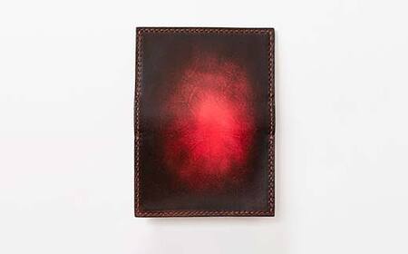 【paikaji leather南風】 牛革 名刺入れ ダークレッド 名刺約20枚収納 F2Y-6522
