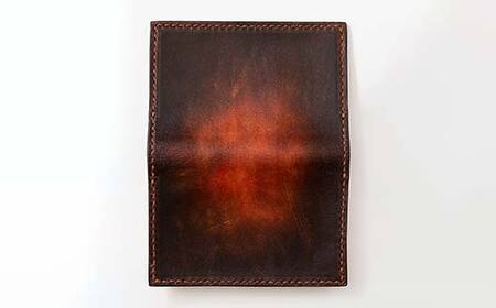 【paikaji leather南風】 牛革 名刺入れ ダークブラウン 名刺約20枚収納 F2Y-6523