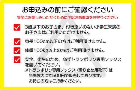 大人から子どもまで本気で遊べる！やはばアスレチックパークjampaland(ジャンパランド)利用券　500円券×6枚/アスレチックパーク jampaland ジャンパランド トランポリン スポンジピット ボルダリング スラックライン バトルビーム チケット 回数券 矢巾町