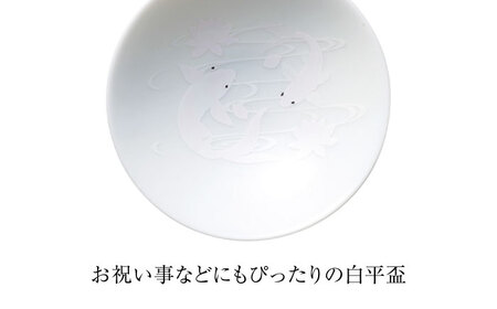 【美濃焼】 温度で変化する器 平盃 単品 『冷感鯉流水』 多治見市 / 丸モ高木陶器 盃 陶磁器[TBA278]