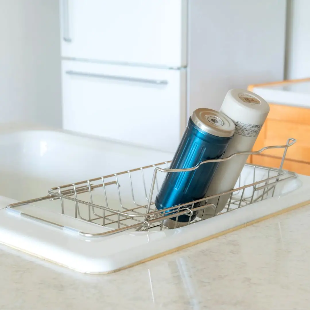すっきり暮らす立て掛けられるシンク渡し水切り ステンレス 食洗機対応 燕三条製 [ビーワーススタイル] 【014S164】