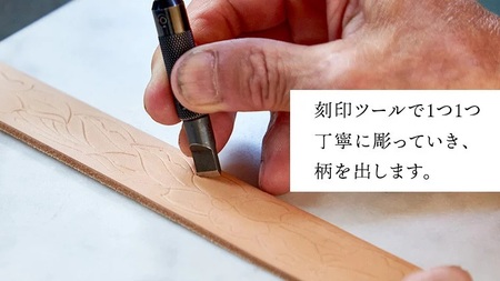 牛革ベルト フラワーグリーンかすれ染め【太さ30mm / 厚さ3.7mm / L(130cm)】 [BE023ya-L]