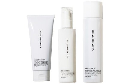 BEAU BEAUTY 女性用 美容基礎セット 3種 （クレイウォッシュ ・ スキンローション ・ エマルジョン） スキンケア セット 洗顔 化粧水 乳液 CICAエキス配合 岐阜県 美濃加茂市