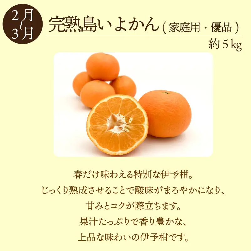 愛媛 みかん 定期便【全3回】瀬戸内みかん 島便り | 石地みかん 完熟島いよかん カラマンダリン 【KK336】