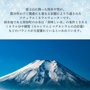 ナチュラルミネラルウォーター「富士の銀明水」2L 12本 (6本入2箱)／ミネラルウォーター お水 軟水 飲料 飲料水 ペットボトル 生活必需品 消耗品 備蓄 防災 災害対策 人気 まろやか おいしい 送料無料 山梨県 西桂町【n0549-12_web_A】