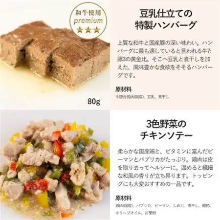【プレミアム・ドッグミールセットA】犬用ごはん 無添加 手作り Idea dog chef【配送不可地域：離島】【1660608】