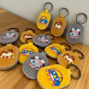 ぽろり レザー キーリング スタジオじゃぴぽ  ×JINTO 野球 グローブ 革