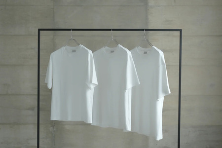【ZIVANE】スビンコットン クルーネックＴシャツ（White/XL/3枚）