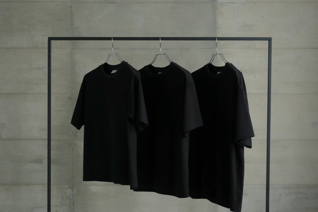 【ZIVANE】スビンコットン クルーネックＴシャツ（Black/L/3枚）