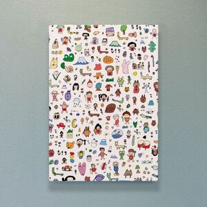 【個性ある作家達の協働 アート】きんたろう キャンバスサイズ小