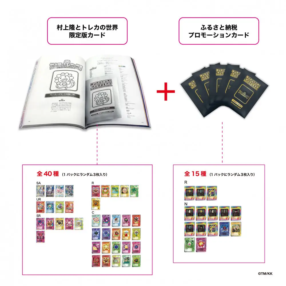 【ふるさと納税限定・パック増量】「村上隆とトレカの世界」ムック本 トレーディングカード5パック(1パックにランダム3枚)付き｜村上隆 おしゃれ 人気 おすすめ