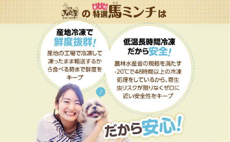 特選馬ミンチ 22パックセット ワンちゃん大喜び