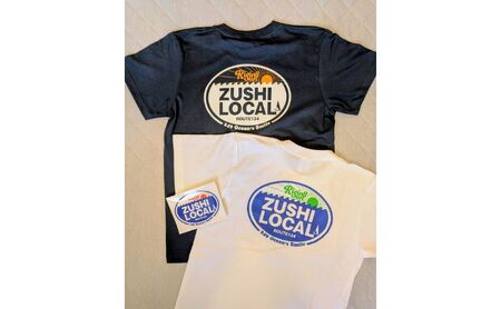 逗子オリジナルTシャツ ZUSHI LOCAL「Rising Sun ホワイト」 半袖 洋服 服 男女兼用 オリジナル 生活雑貨 ファッション 日用品 おしゃれ Lサイズ