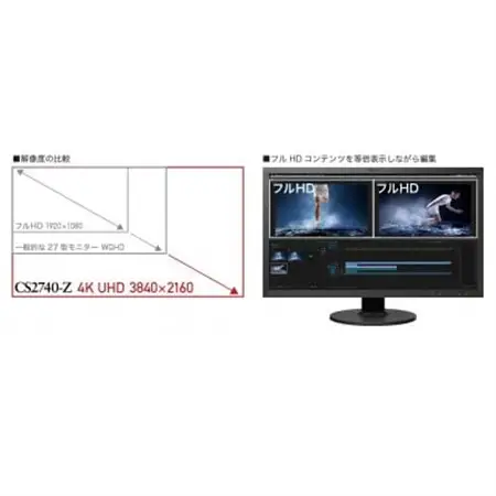 【国内生産】EIZO 27型4Kカラーマネージメントモニター ColorEdge CS2740-Z【1676093】