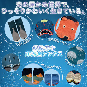 レディース 深海魚ソックス(おまかせ6足セット) 【m80-02】【アシスト】