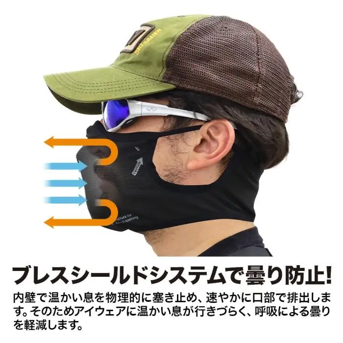 イージーブレスフェイスガード S-M(頭周59cm以下)ブラック