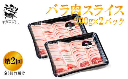 《定期便》Newジビエ 平戸いのしし 食べ比べ月替わり便(ロース･肩ロース･バラ)【3回お届け】
