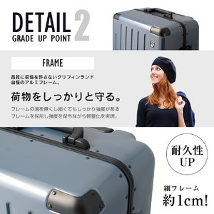 PC7000スーツケースSナイトブラック(PC7000_19kbne)