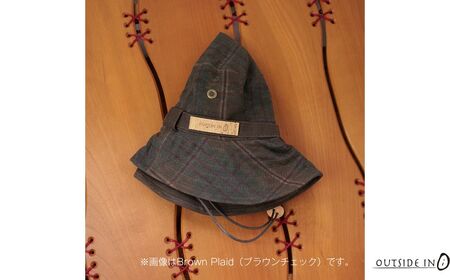 Wax Cotton Hat Col.01 Black Watch（グリーンチェック） 帽子 キャップ ハット フリーサイズ キャンプ用品 アウトドア用品 [OUTSIDE IN]【025S080】