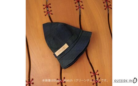 Wax Cotton Bucket Hat Col.02 Brown Plaid（ブラウンチェック）帽子 キャップ バケットハット フリーサイズ キャンプ用品 アウトドア用品 [OUTSIDE IN]【022S099】