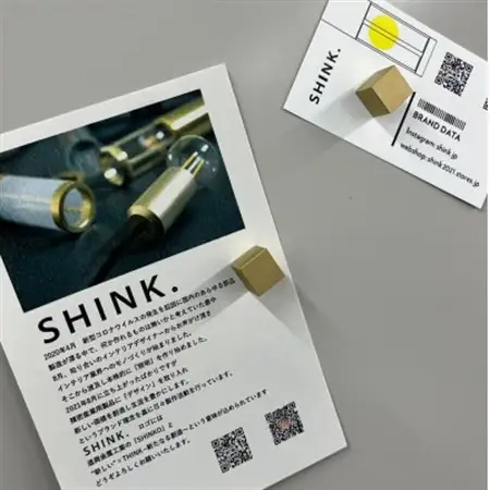 真鍮マグネット【CUBE】(マグネットキューブ)8個【配送不可地域：沖縄県】【1660529】