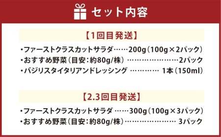 【3回定期便】【Ortolano】野菜 定期便 サラダ ドレッシング 詰め合わせ セット 野菜 岡山県 倉敷市