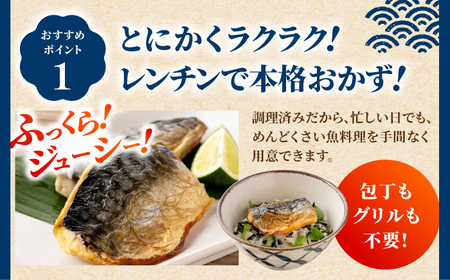 レンチン 塩サバ ハーフカット 10パック/ 小分け 〈嬉しい骨なし〉 脂ののった 鯖 お弁当サイズ サバ 魚 レンジで簡単調理 【興洋フリーズ株式会社】[ATBX137]