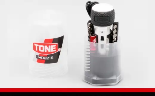 TONE トネ ハイブリッド電動ドライバーセット CHD221S 15001-40001323｜工具 整備士 自動車 バイク DIY メンテナンス