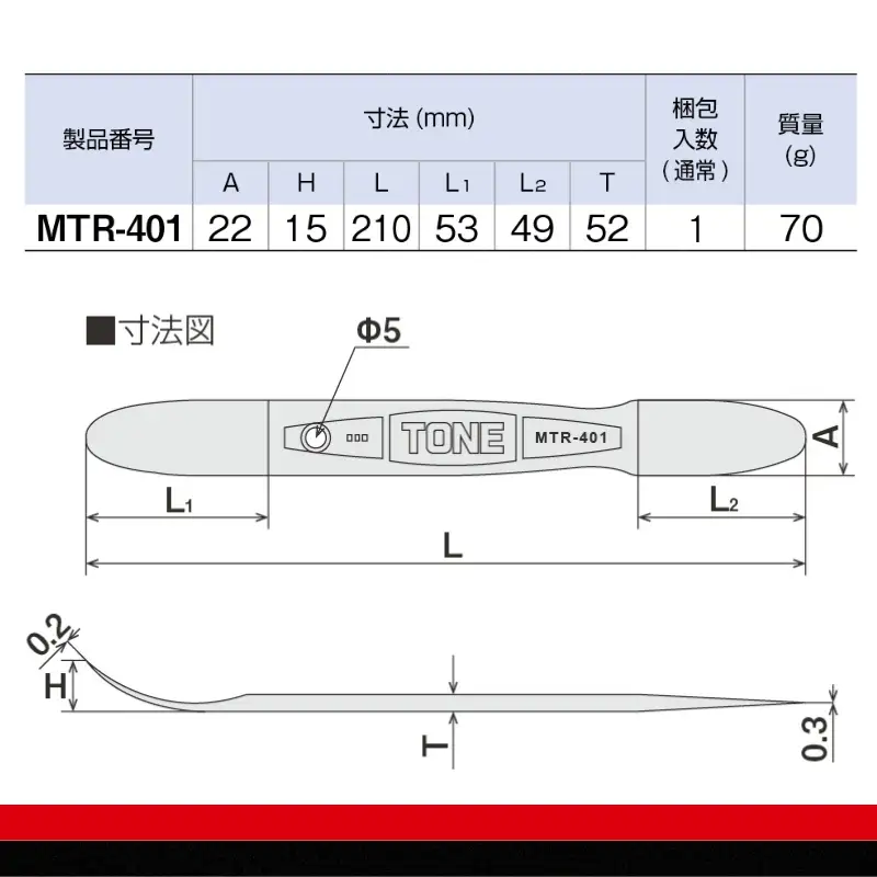 TONE トネ メタルトリムリムーバー MTR-401 15001-40001324