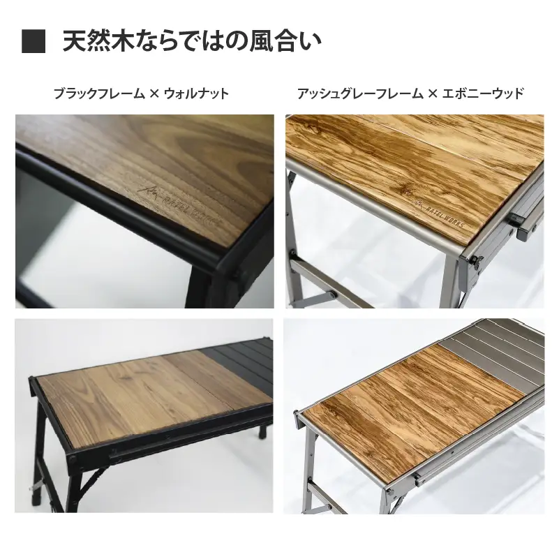 【 RATEL WORKS（ラーテルワークス） 】WOOD PANEL TABLE（ウッドパネルテーブル）　RWS0043ブラックフレーム × ウォルナット 