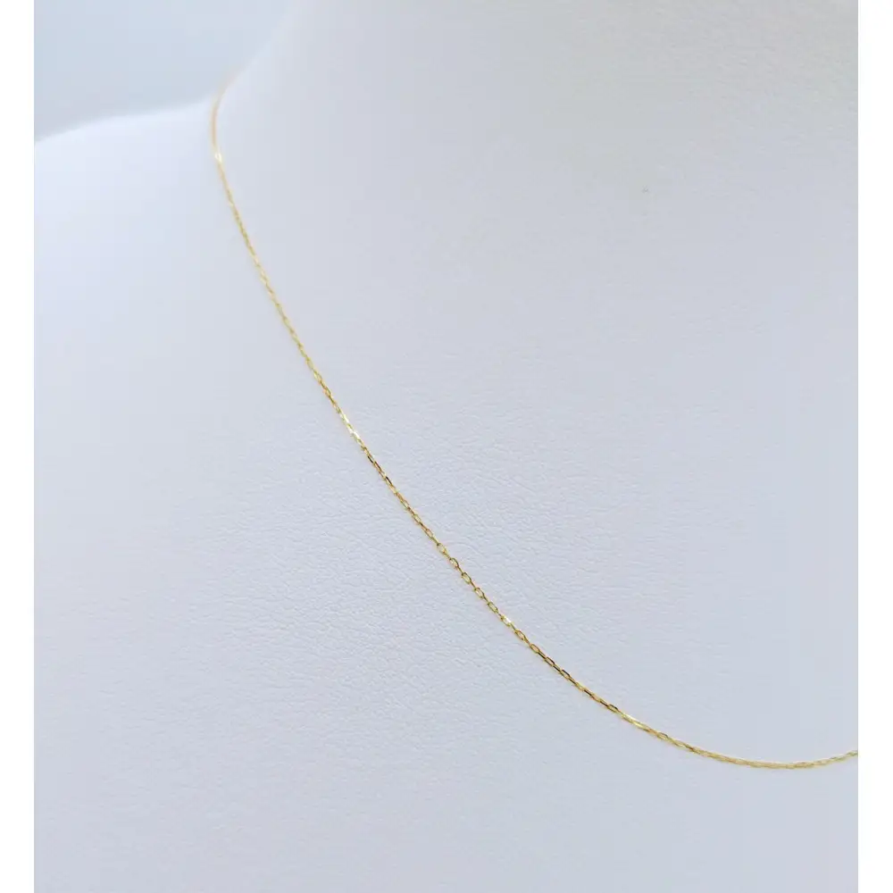 【18金イエローゴールドネックレス 小豆L0.17φ 45cm】 ｜ネックレス 富山市 山森製鎖 ジュエリー アクセサリー