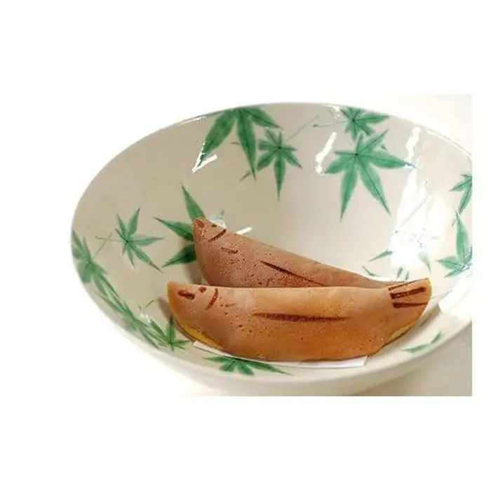 色絵 青もみじ紋大鉢【水間焼伏原窯】