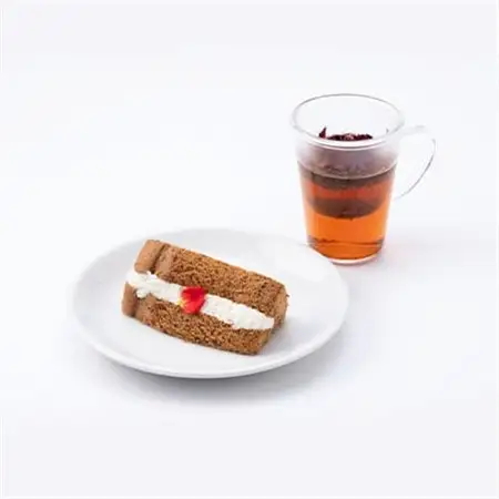 薔薇のシフォンケーキ3個+ローズペタルティー　薔薇が好きな方へ薔薇薔薇セット【配送不可地域：離島】【1051936】