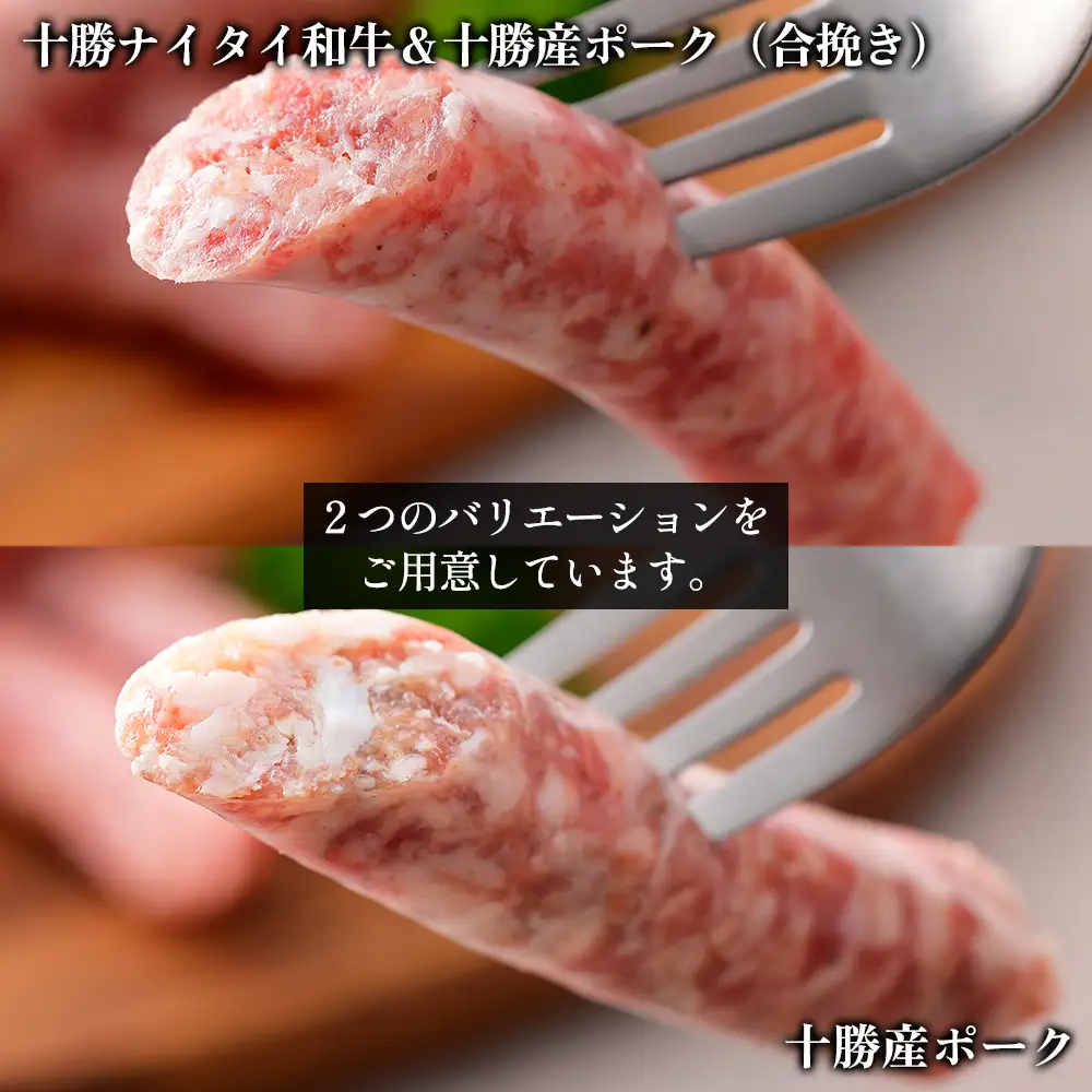 イタリア生まれの生ソーセージ サルシッチャ 計500g（250g×2種） 北海道産 牛 豚 肉 牛肉 豚肉 和牛 冷凍