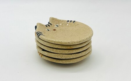 猫小皿5枚セットBASIC【716】_HA1725