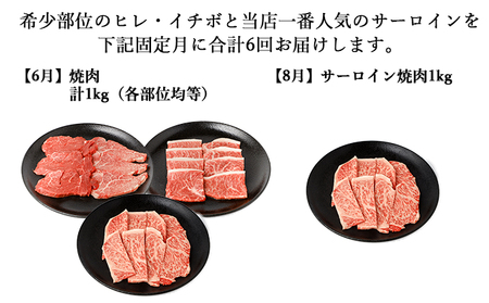 【年6回偶数月発送】伊賀牛 A5ヒレ・サーロイン・イチボ 定期便A 総合計約6.0kg【dido-tkb0023】