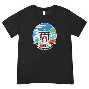 女子プロレス団体「スターダム」所属！「舞華」選手応援Tシャツ(黒)【観光創造DMOむなかた】_HA1933