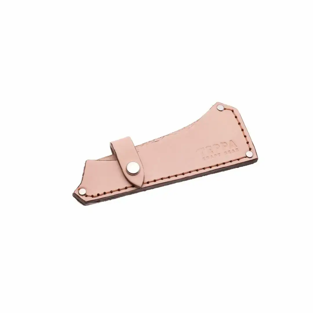 [TEPPA] 焚火鉈 弥彦 ヌメ革 専用革ケース付 キャンプ用品 アウトドア用品  ナタ なた 薪割り 山林 焚き火 ブッシュクラフト 刃物 登山 木こり 薪ストーブ【029S044】