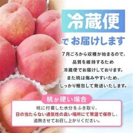 【2026発送予定】山梨県産桃約2kg(5～6玉)大玉で甘い旬の桃|冷蔵・産地直送【配送不可地域：離島】【1178161】