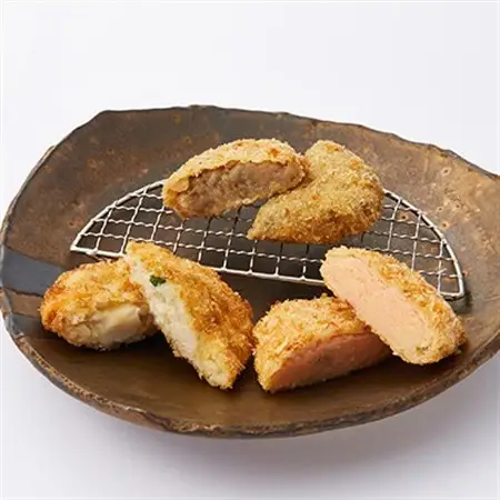 大和牛と大和丸なすのすき焼きコロッケ、北海道産ホタテ貝柱カツ、博多明太子のめんたいマヨ◆大和コロッケ【配送不可地域：離島】【1677029】