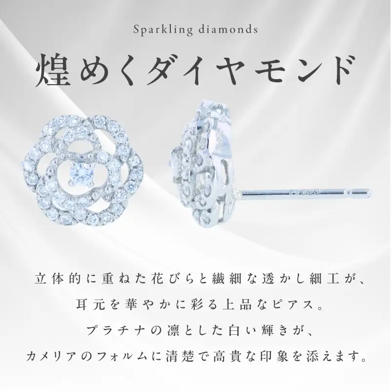 ARC-EN-CIEL PTダイヤピアス(計0.28ct）