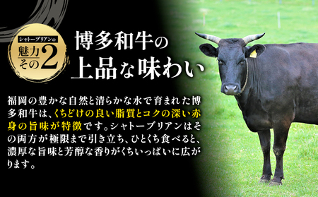 牛肉 博多和牛 シャトーブリアン 1kg 株式会社エム・ケイ食品【配送不可地域あり】《30日以内に出荷予定(土日祝除く)》肉 牛肉