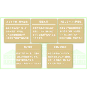 無垢の外観が素敵なレブユニット「ログBOX」4型
