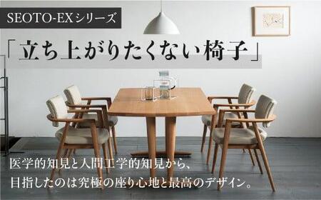 【飛騨の家具】 SEOTO-EX 立ち上がりたくない椅子 セミアーム 椅子　CG023