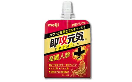 明治 即攻元気ゼリー 高麗人参＋栄養ドリンク味 180g 計36個（6個入×6ケース） meiji ゼリー 栄養ドリンク 栄養ゼリー 栄養剤 高麗人参 ローヤルゼリー 岐阜市 / 岐阜県名産販売[ANAB016]