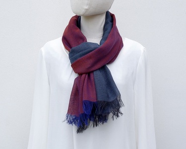 ストール　富士桜工房　KASANE（葡萄染色）