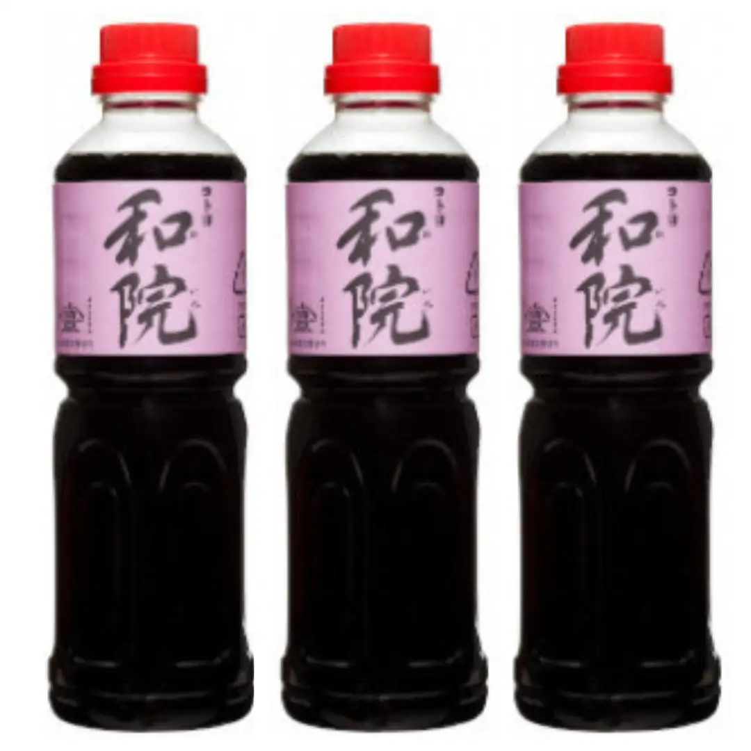 【老舗コトヨ醤油】 5回定期便 コトヨ和院 500ml×3本 (2ヶ月毎×5回) 万能 [だし醤油] 醤油 しょうゆ 杉桶 職人技 手作業 ワイン 甘さ控えめ 調味料 1C39051