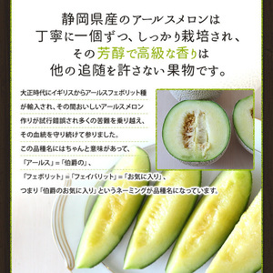 【静岡県浜松市産】アールスメロン約1.5kg以上×6玉  白等級 【配送不可：離島】メロン melon フルーツ 果物 静岡 浜松市